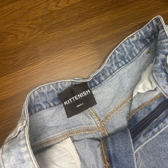 Kittenish Light Blue Jean Shorts - Picture 3 of 4